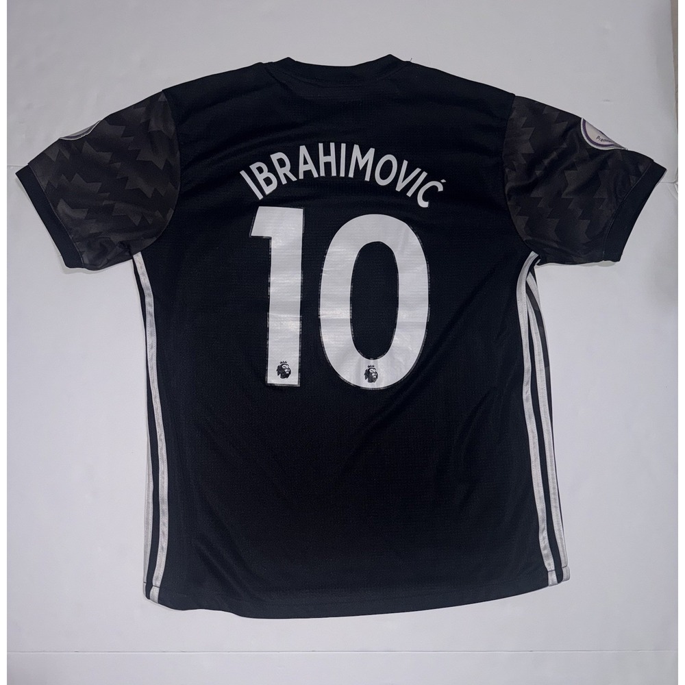 Adidas Manchester United Ibrahimovic 2017-2018 Away Soccer Jersey BS1217 Size L